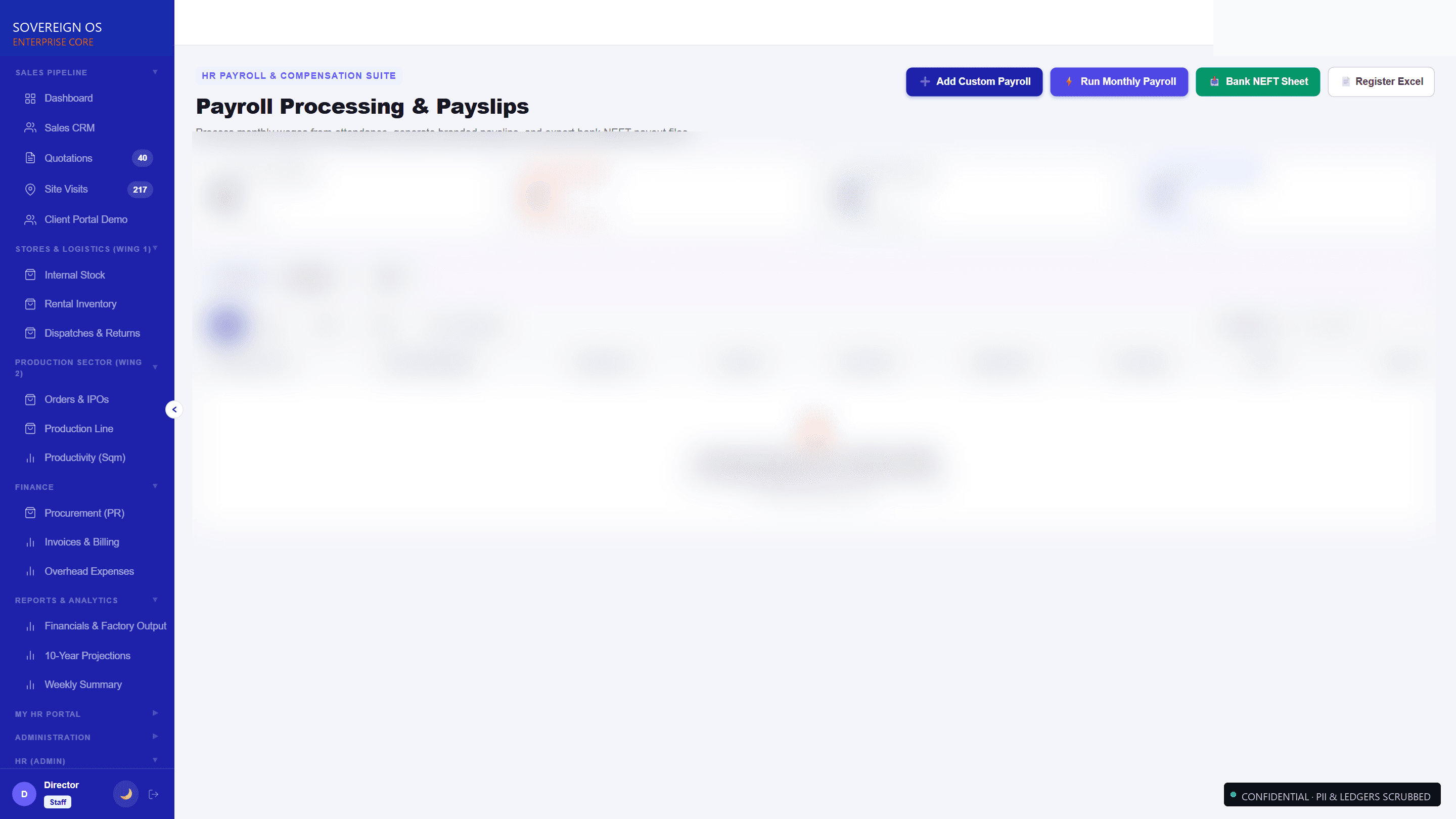 DynaSync Statutory Payroll Engine with NEFT